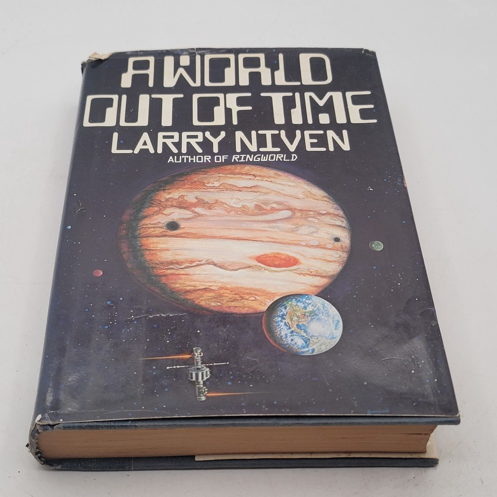Larry Niven A World Out of Time Hardcover 1976 First Edition 2nd Print Sci-Fi Gd
